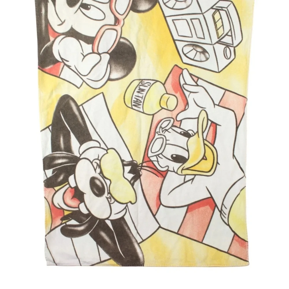Vintage Disney Unlimited Mickey Friends Beach Towel Goofy Pluto Donald 54